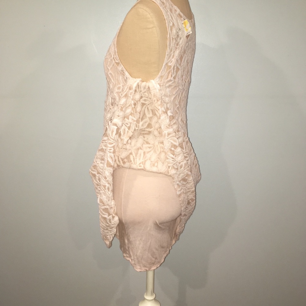 Free People Miles of Lace Alabaster Cream Dress - Picture 4 of 5